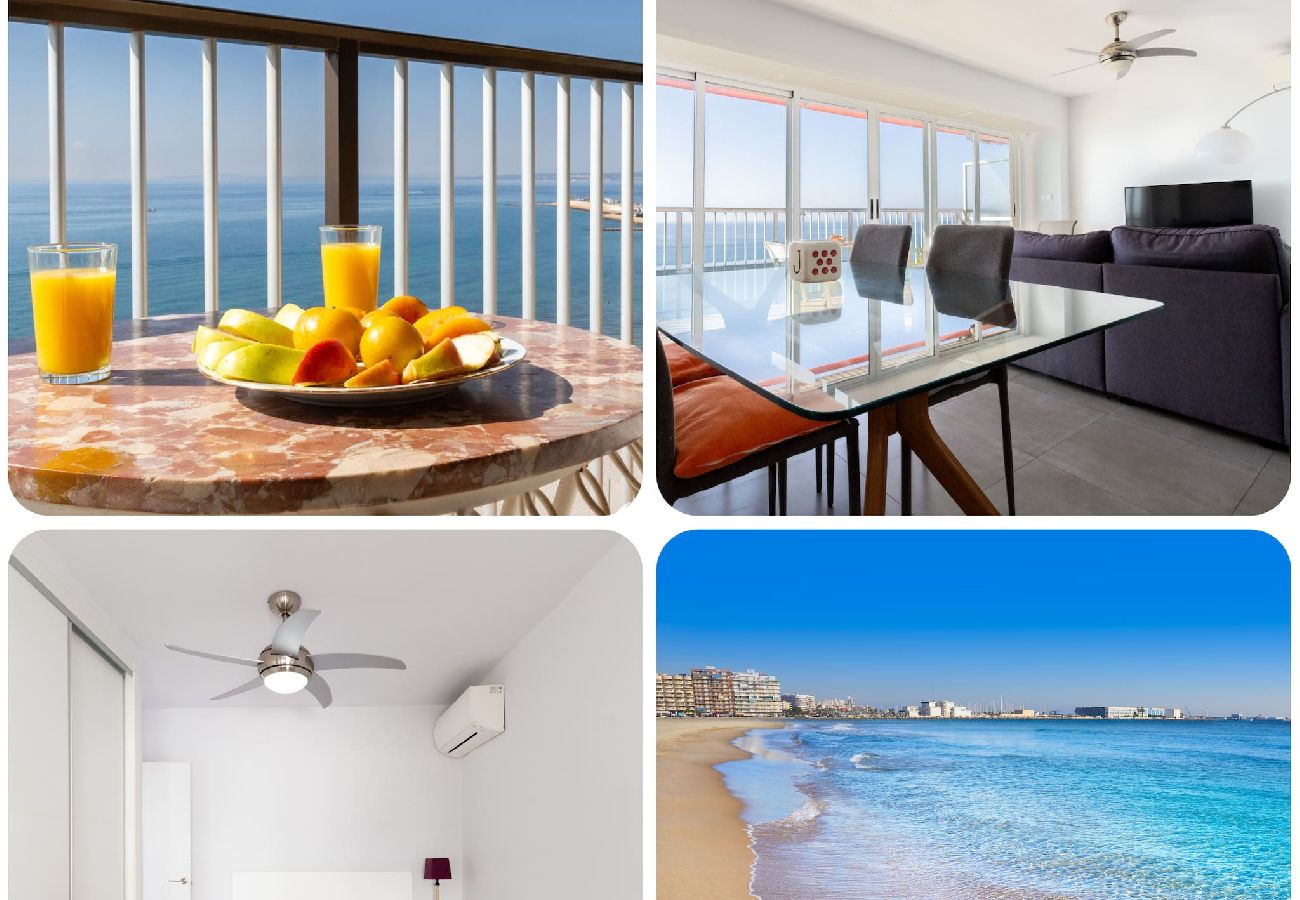 Apartamento en Santa Pola - Ático con vistas panorámicas - Relax & teletrabajo 