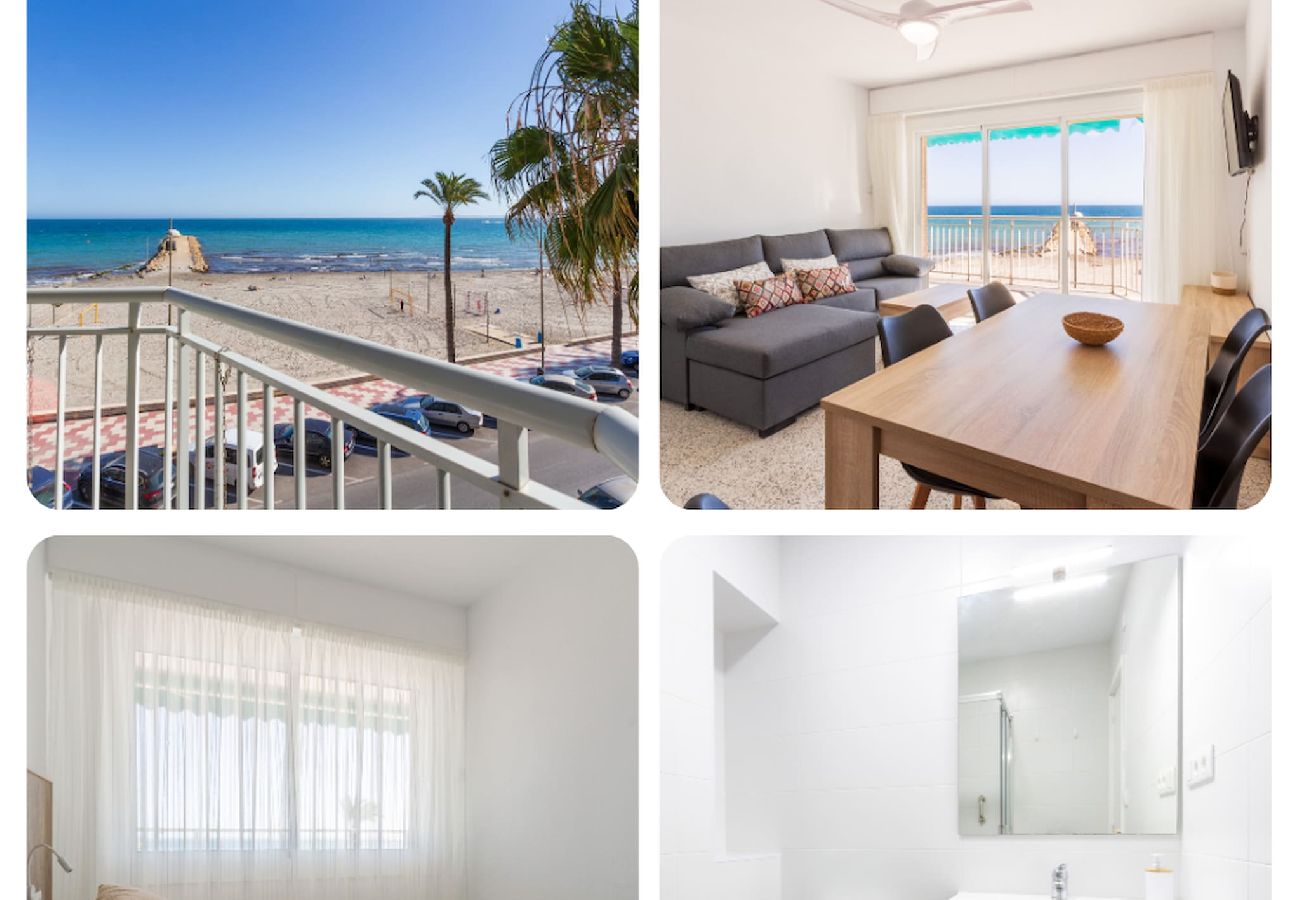 Apartamento en Santa Pola - Primera línea de playa ideal para teletrabajo 