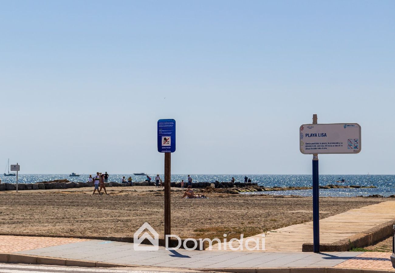 Apartamento en Santa Pola - Apartamento a pie de playa cerca del aeropuerto 