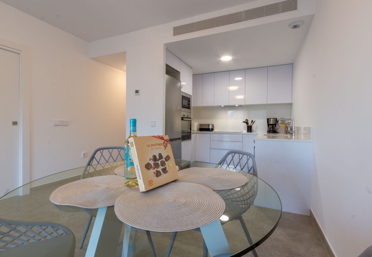 Apartamento en Santa Pola - Vecindario exclusivo - piscina infinita y garaje