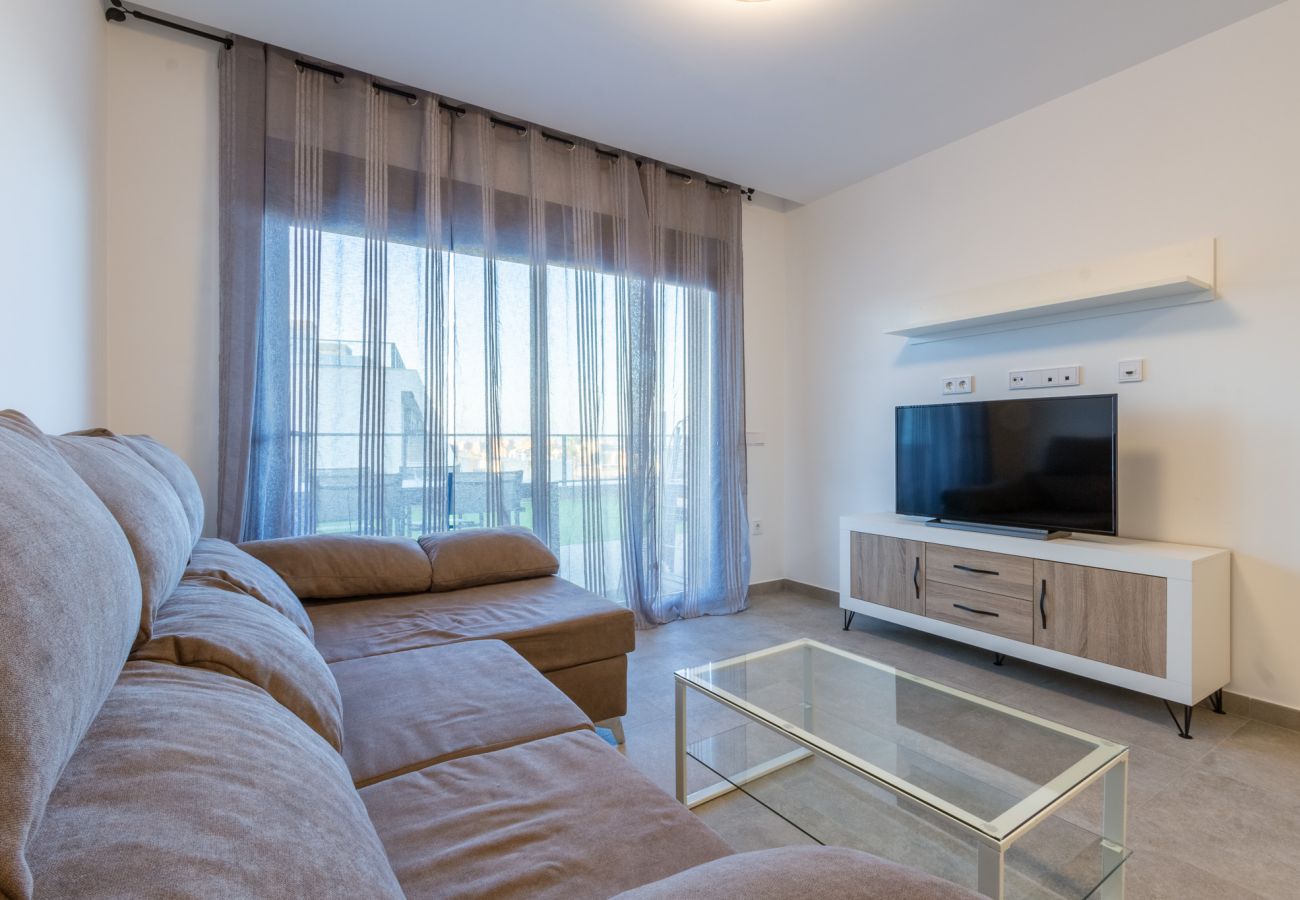 Apartamento en Santa Pola - Vecindario exclusivo - piscina infinita y garaje