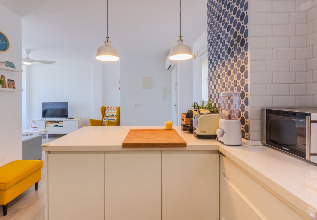 Apartamento en Santa Pola - Apartamento tranquilo con vistas al mar
