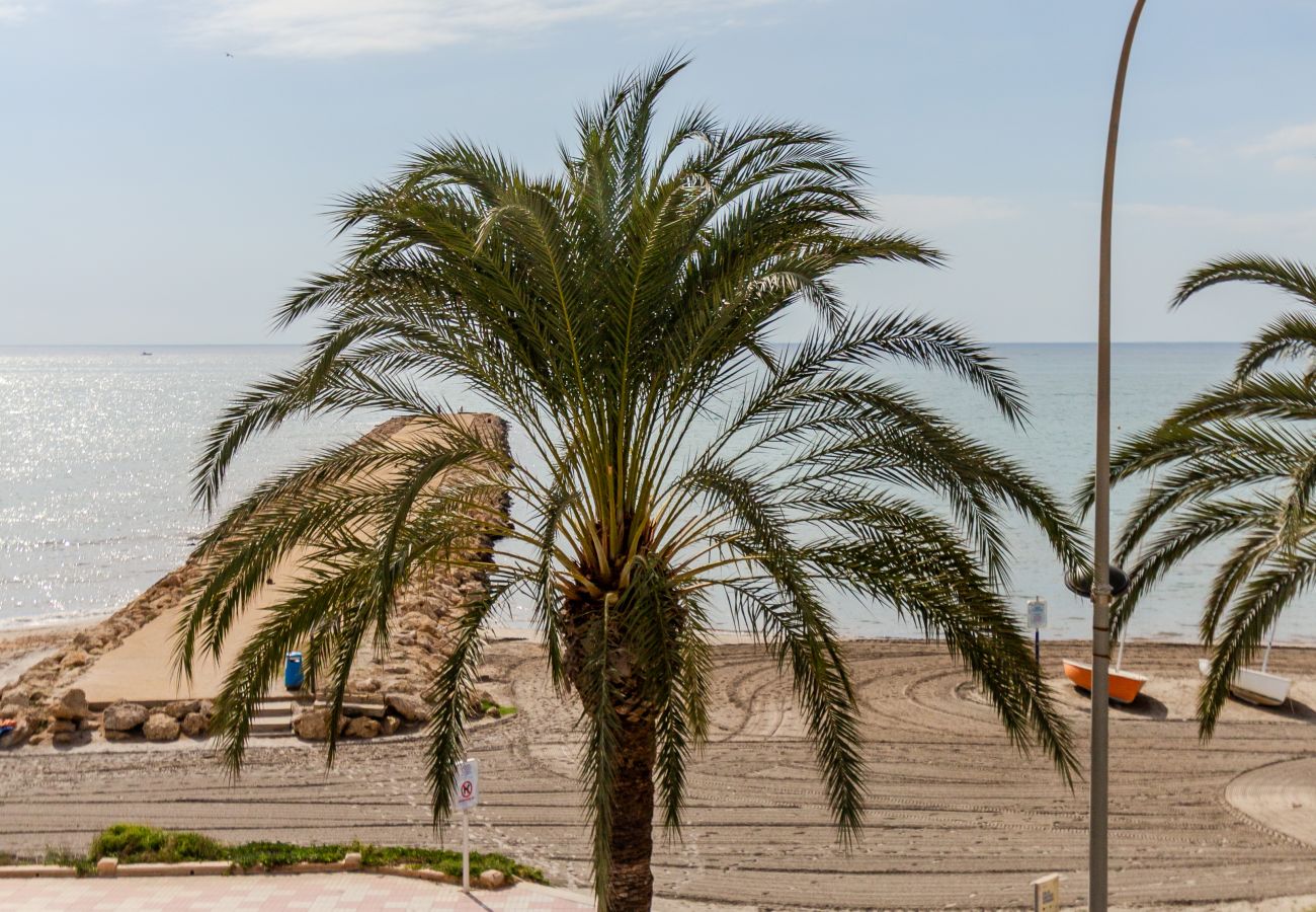 Apartamento en Santa Pola - Primera línea de playa (Media estancia +11 días)