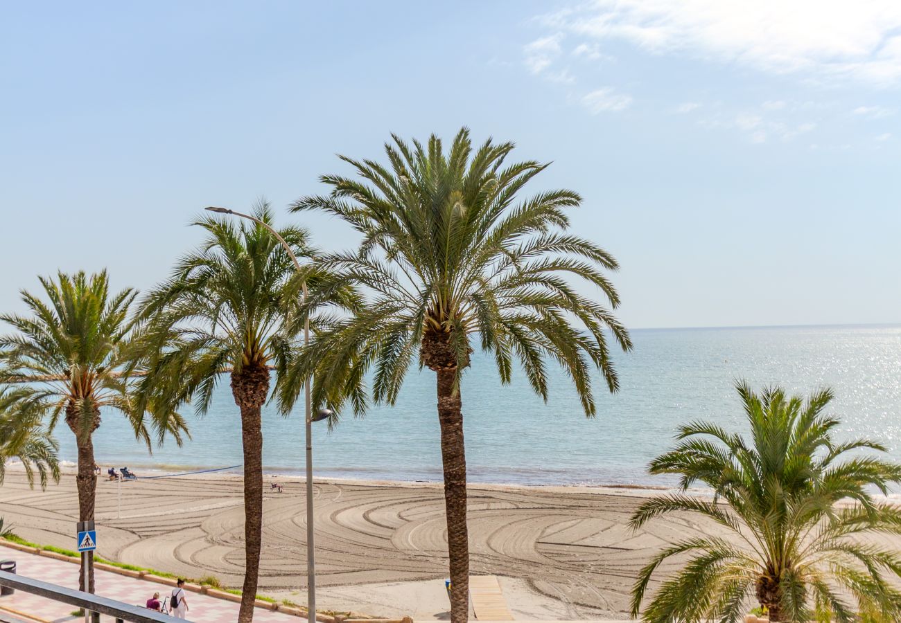 Apartamento en Santa Pola - Primera línea de playa (Media estancia +11 días)