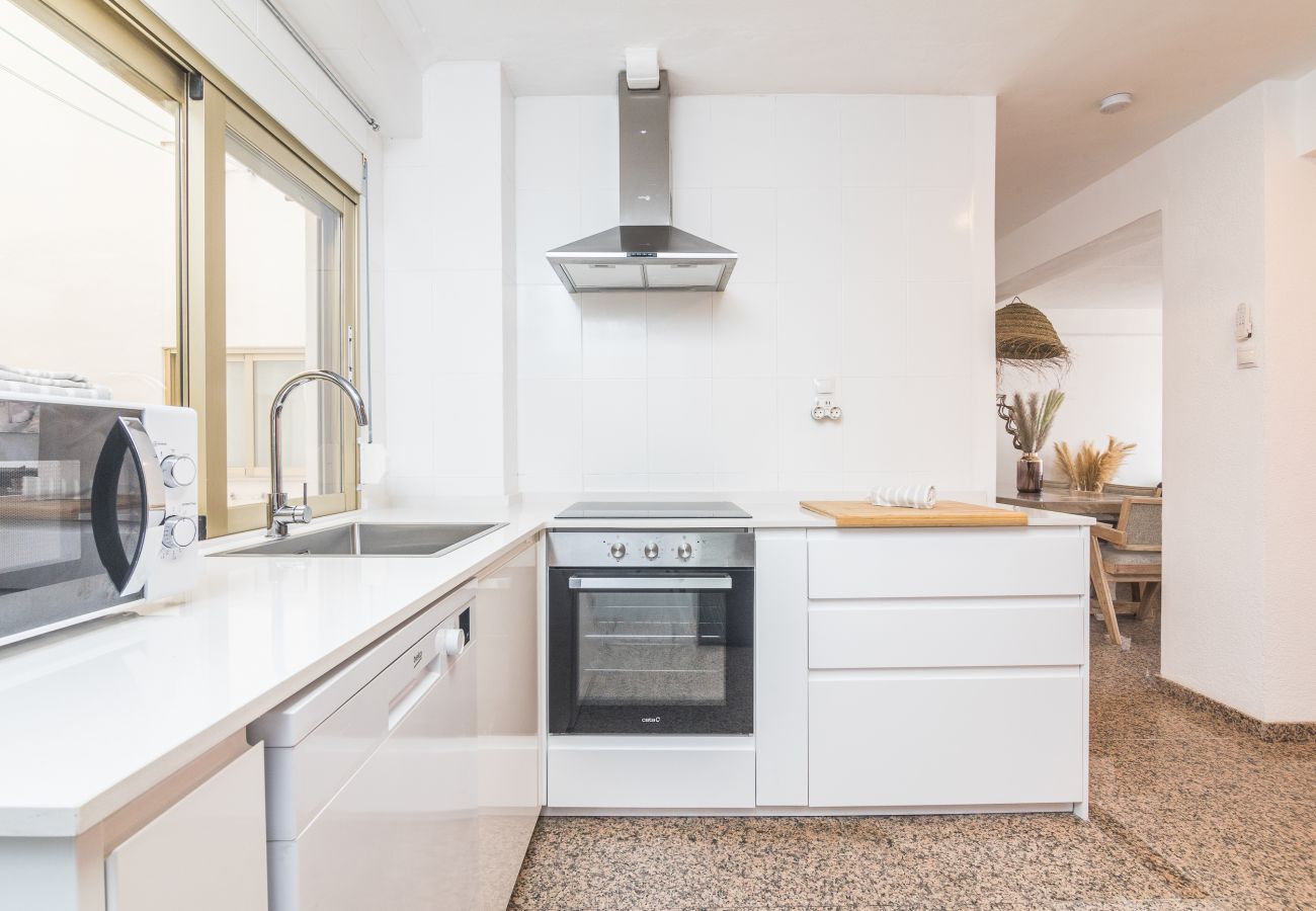 Apartamento en Santa Pola - Enrome piso para el descanso frente a la playa