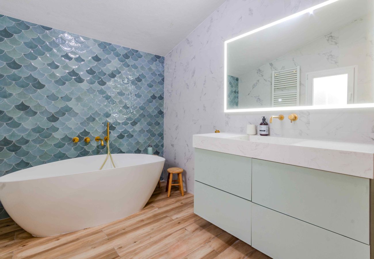 Casa en Javea / Xàbia - Villa para 8 cerca de Playa del Arenal con jardín y barbacoa