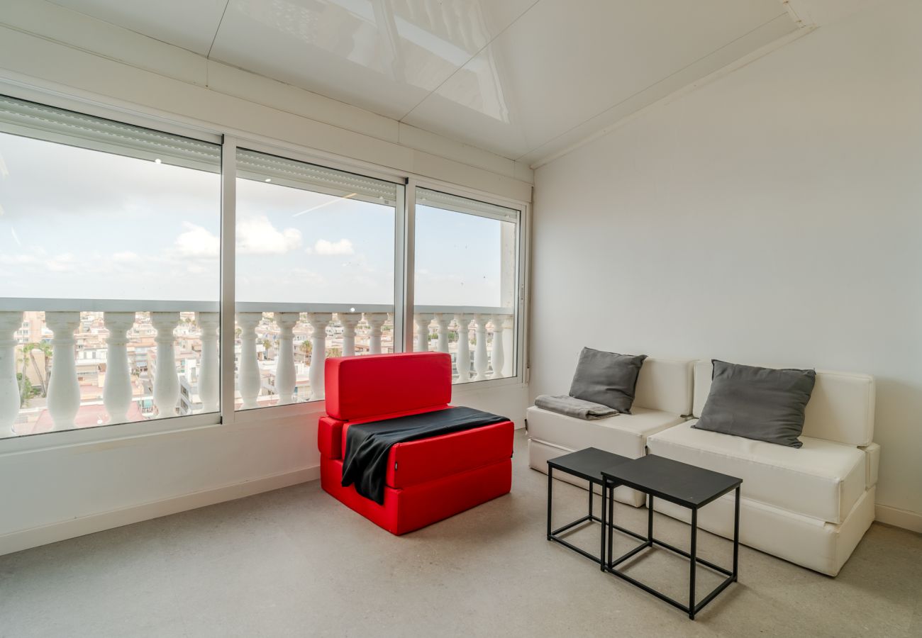 Apartamento en Santa Pola - Apartamento vistas al mar, terraza y playa a 1 min - Santa Pola
