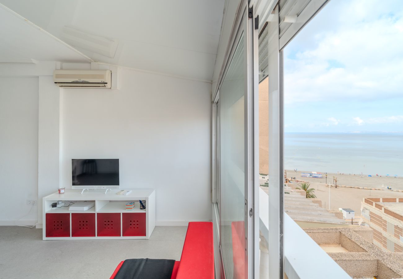 Apartamento en Santa Pola - Apartamento vistas al mar, terraza y playa a 1 min - Santa Pola