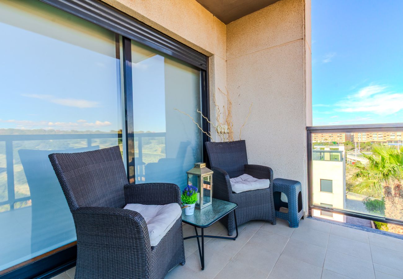 Apartment in santa pola - Urbanización con piscina cerca aeropuerto