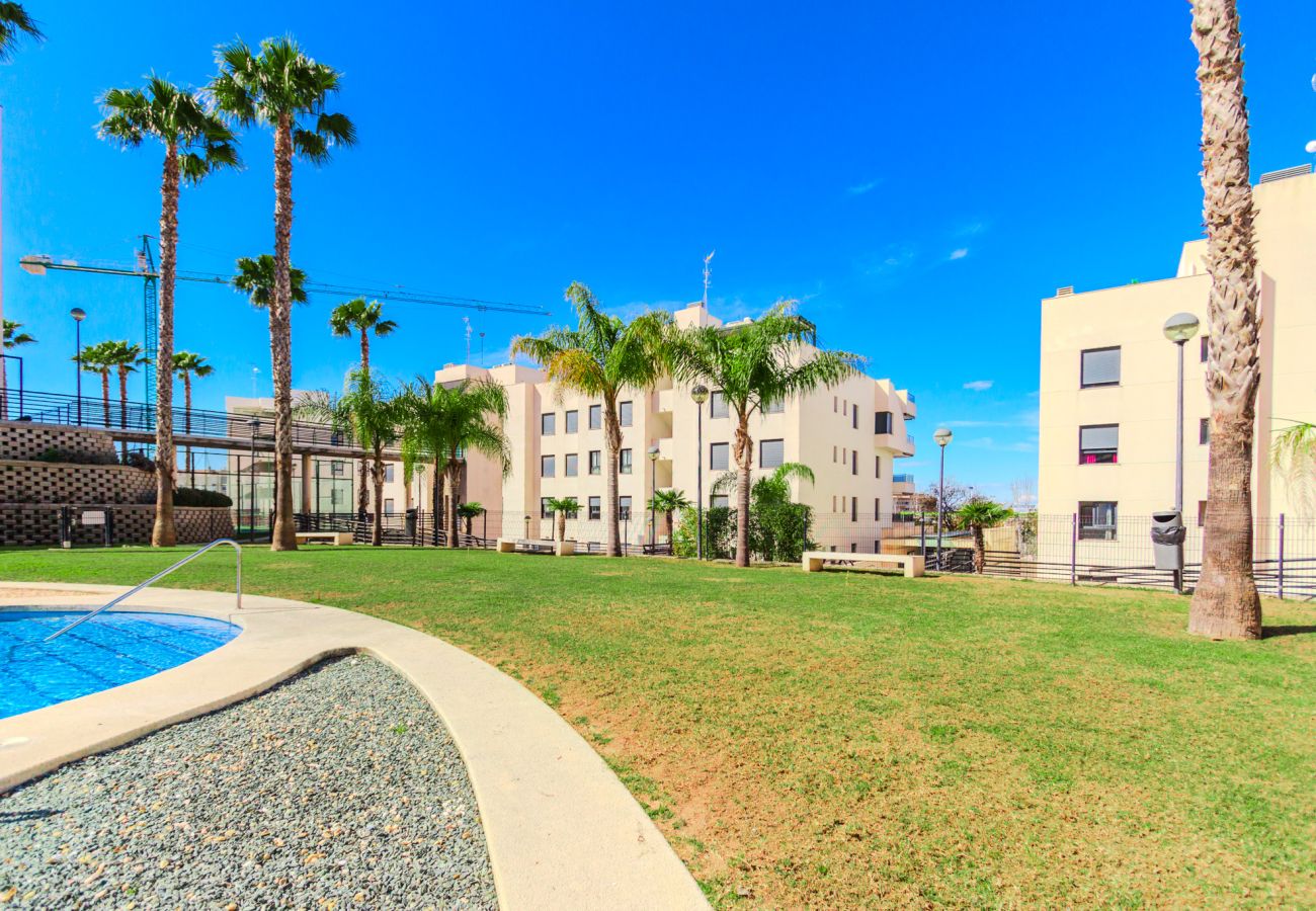 Apartment in santa pola - Urbanización con piscina cerca aeropuerto
