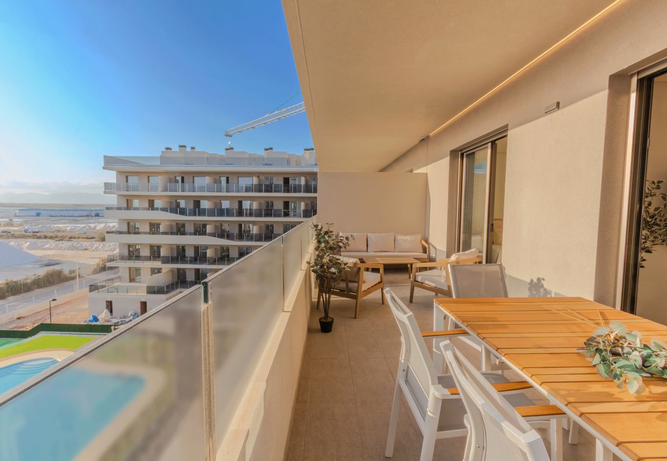Apartment in santa pola - Moderno piso frente al mar (+11 días temporada)