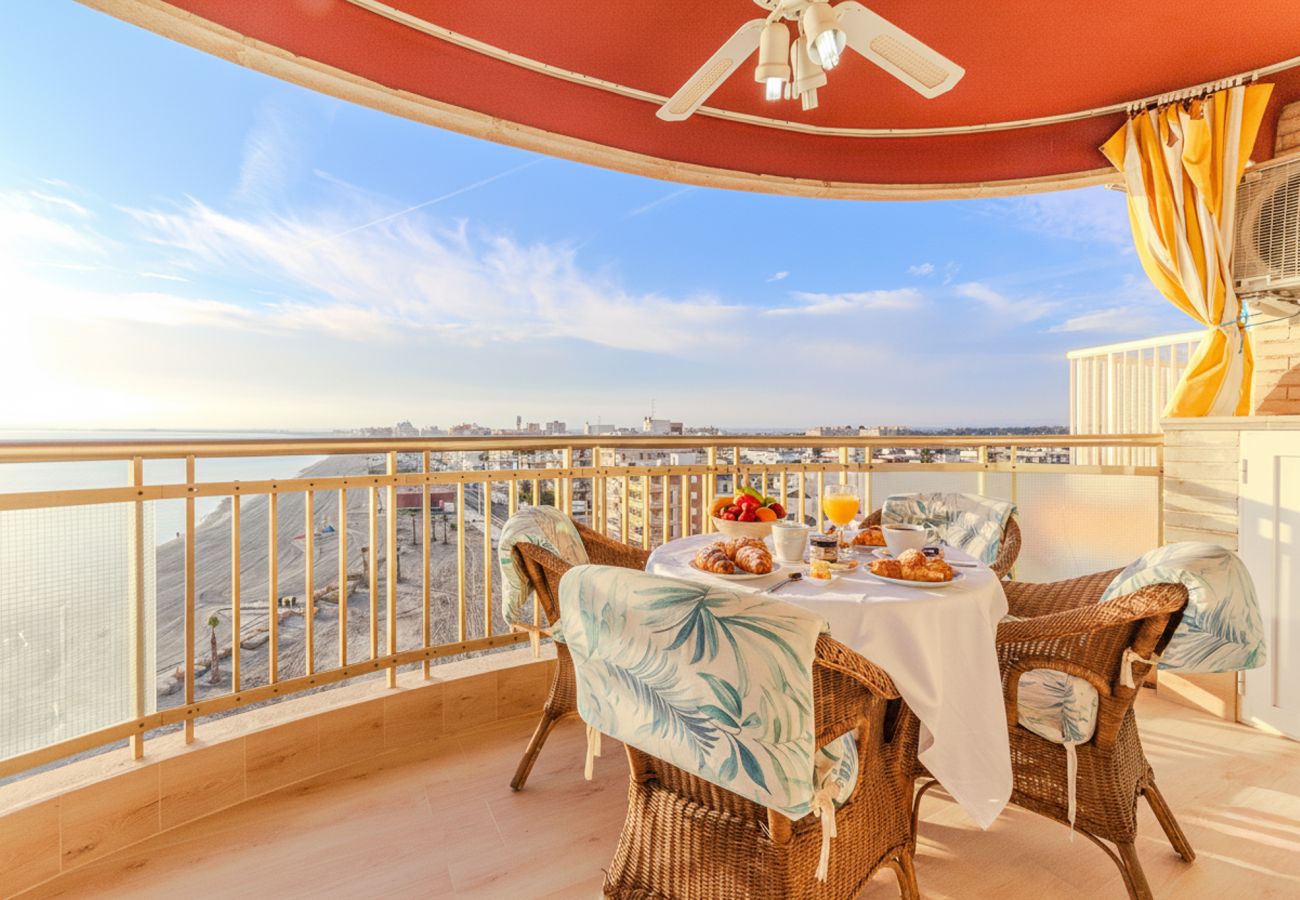 Apartment in santa pola - Balcony facing the sea