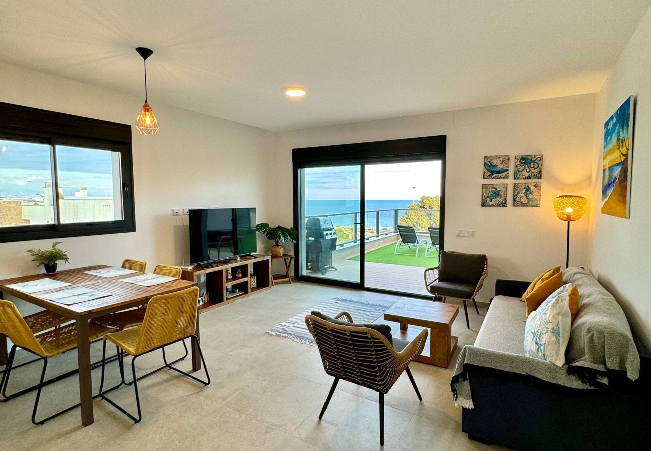 Apartment in santa pola - Sol y lujo frente al mar • WiFi + A/C