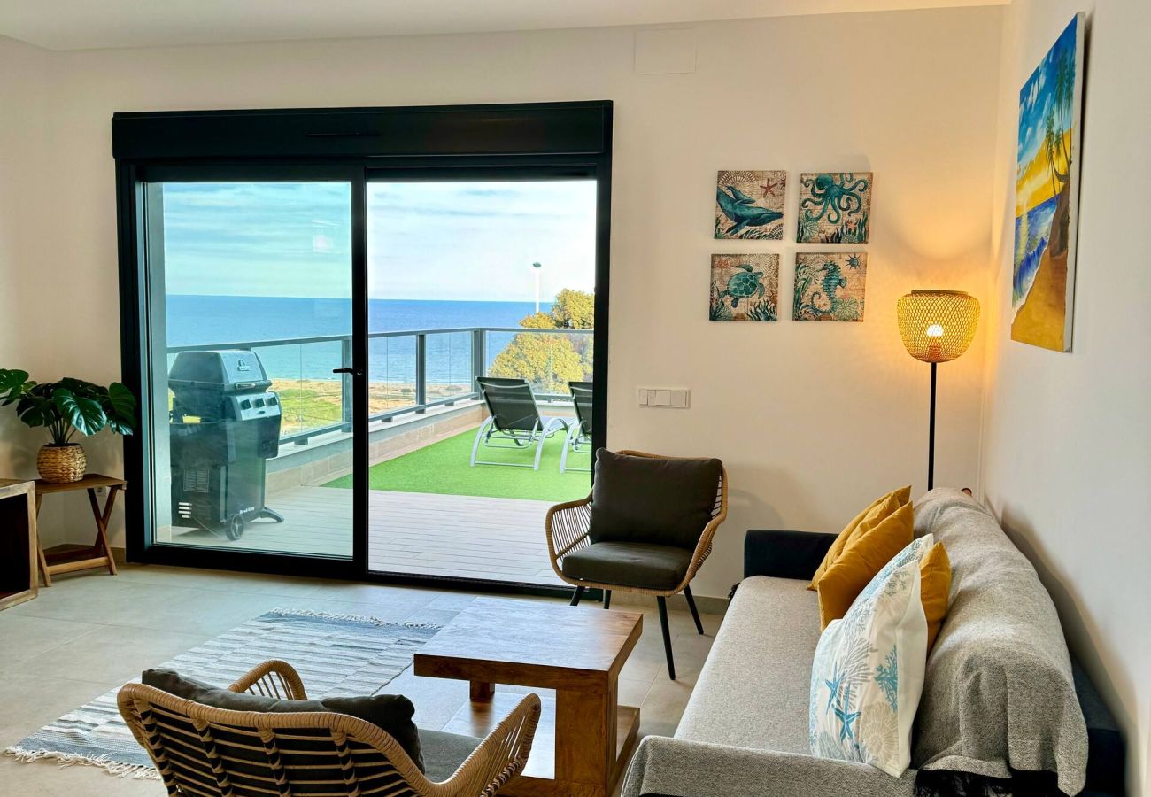 Apartment in santa pola - Sol y lujo frente al mar • WiFi + A/C