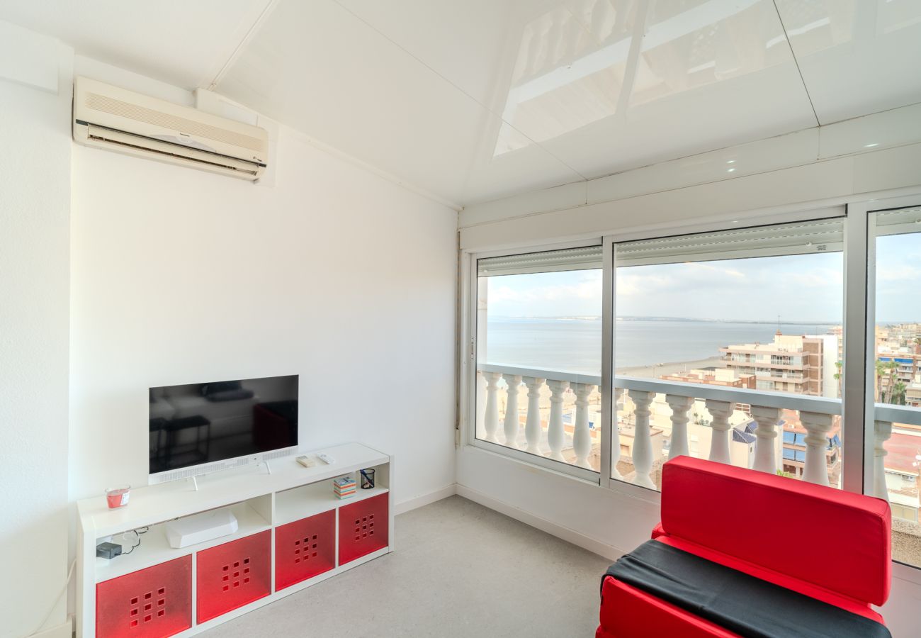 Apartment in santa pola - Sea view apartment, terrace and beach 1 min away - Santa Pola