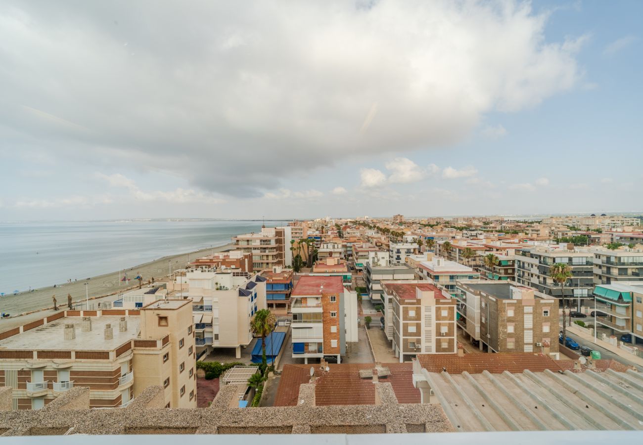 Apartment in santa pola - Sea view apartment, terrace and beach 1 min away - Santa Pola