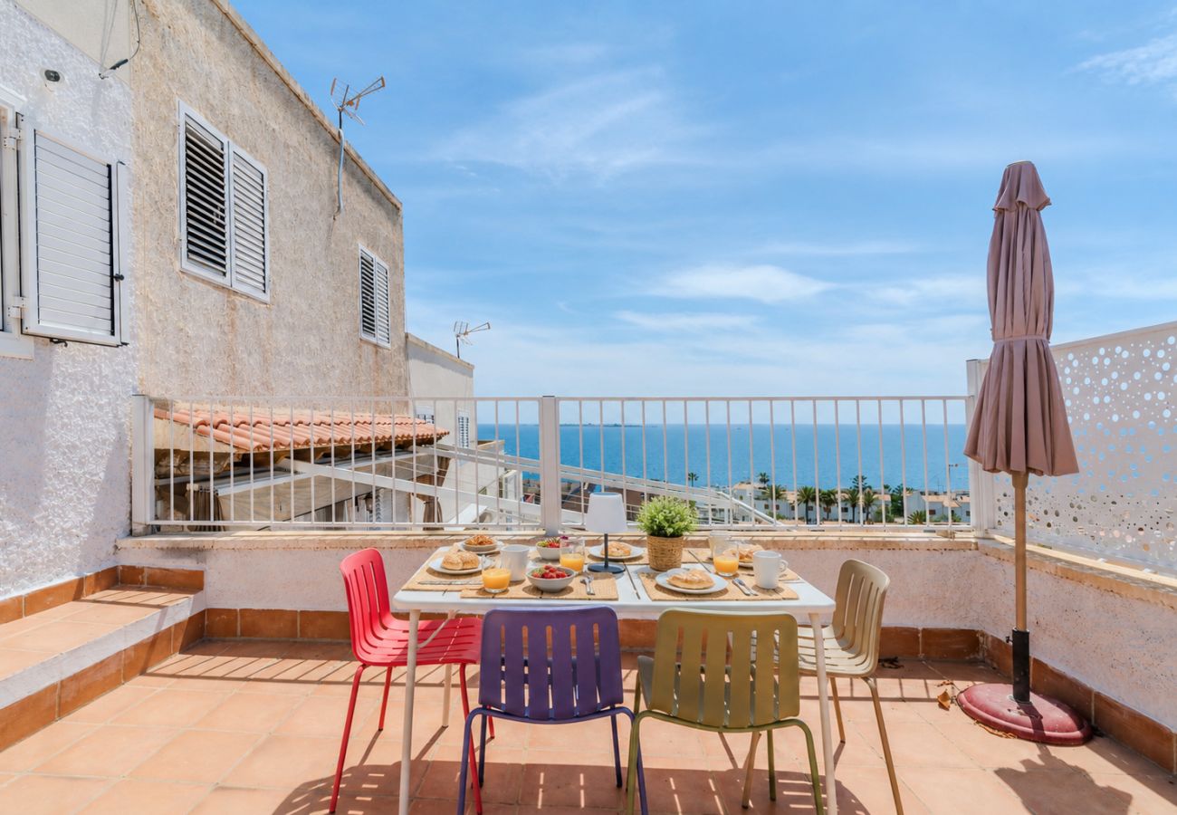 Bungalow w santa pola - Mirador del Este con Gran Terraza y Vistas al Mar