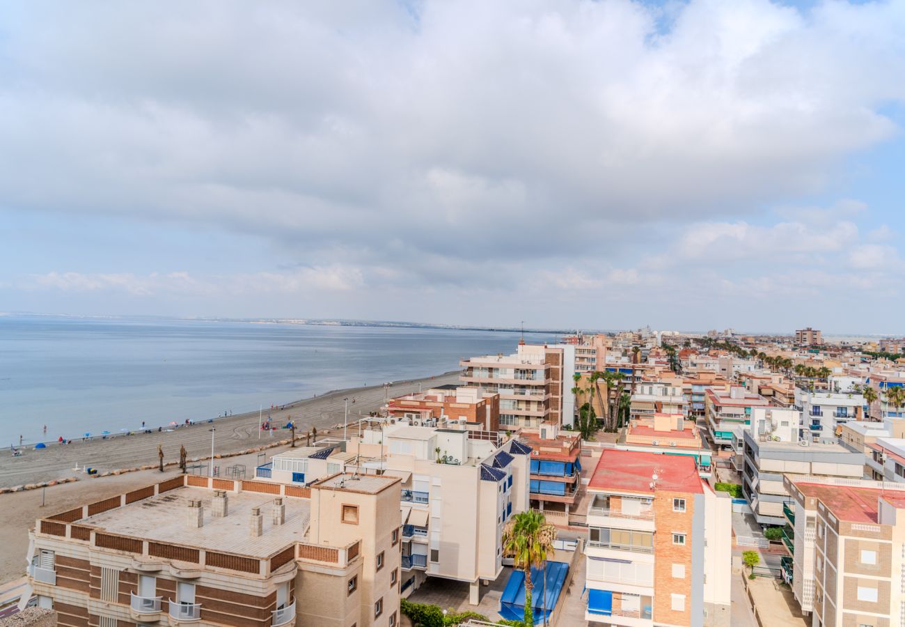 Apartament w santa pola - Apartamento vistas al mar, terraza y playa a 1 min - Santa Pola