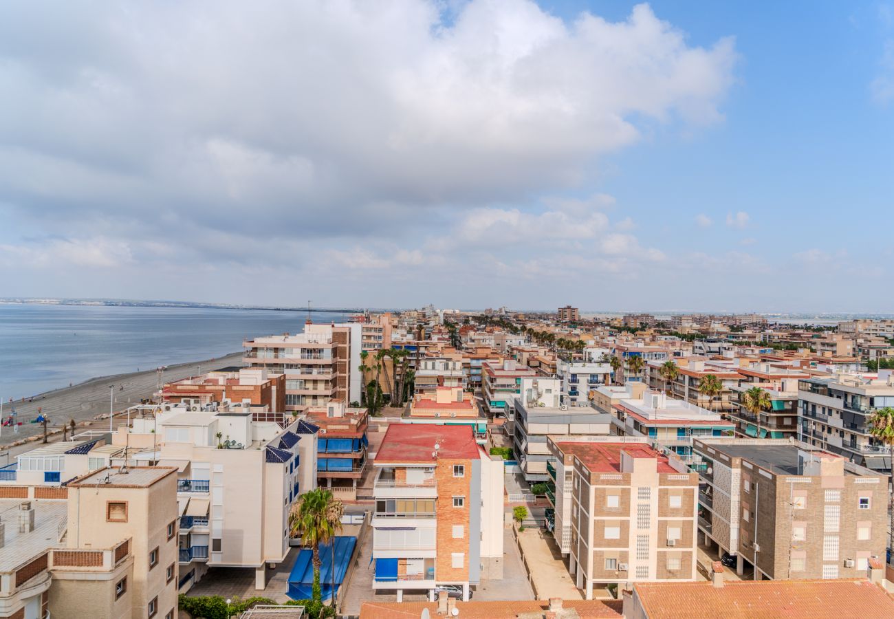 Apartament w santa pola - Apartamento vistas al mar, terraza y playa a 1 min - Santa Pola